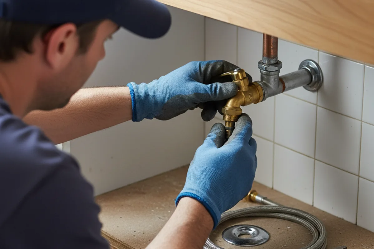 Shutoff valve and fitting work during Repiping in Welling